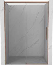 Mexen Rox, tolóajtó zuhanykabinhoz 140 cm, 8 mm-es átlátszó üveg, matt réz profil, 8C2-140-000-65-00 (8C2-140-000-65-00)