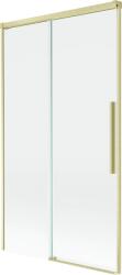 Mexen Rox, kétszárnyú tolóajtós kádparaván 100 x 150 cm, 8 mm-es átlátszó üveg, matt arany profil, 8C9-100-001-55-00 (8C9-100-001-55-00)