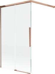 Mexen Rox, kétszárnyú tolóajtós kádparaván 100 x 150 cm, 8 mm-es átlátszó üveg, rozéarany profil, 8C9-100-003-60-00 (8C9-100-003-60-00)