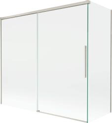 Mexen Rox, kétszárnyú tolóajtós kádparaván 160 + 80 x 150 cm, 8 mm-es átlátszó üveg, acélprofil, 8C9-160-080-97-00 (8C9-160-080-97-00)