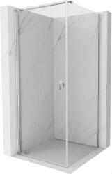 Mexen Mist-B, 1 szárnyú, zsanéros zuhanykabin 100 x 100 cm, átlátszó üveg, króm profil, 8A2T-100-100-01-00 (8A2T-100-100-01-00)