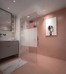 Erga Paris, Beépíthető zuhanykabin 110x200 cm, 8 mm-es átlátszó/matt üveg, króm profil, ERG-V02-PARIS-110x200-MF-CR (ERG-V02-PARIS-110X200-MF-CR)