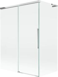 Mexen Rox, L tolóajtós, kétszárnyú kádparaván 120 + 70 x 150 cm, 8 mm-es átlátszó üveg, króm profil, 8C9L-120-070-01-00 (8C9L-120-070-01-00)