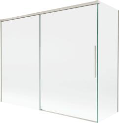 Mexen Rox, kétszárnyú tolóajtós kádparaván 190 + 80 x 150 cm, 8 mm-es átlátszó üveg, acélprofil, 8C9-190-080-97-00 (8C9-190-080-97-00)