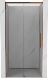 Mexen Rox, tolóajtó zuhanykabinhoz 130 cm, 8 mm-es átlátszó üveg, rozéarany profil, 8C2-130-000-60-00 (8C2-130-000-60-00)