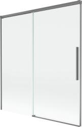 Mexen Rox, kétszárnyú tolóajtós kádparaván 150 x 150 cm, 8 mm-es átlátszó üveg, grafit profil, 8C9-150-001-95-00 (8C9-150-001-95-00)