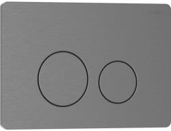 Mexen Tex 06, rozsdamentes acél öblítőgomb, matt szürke, 6106-12 (6106-12)