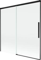Mexen Rox, kétszárnyú tolóajtós kádparaván 160 x 150 cm, 8 mm-es átlátszó üveg, matt fekete profil, 8C9-160-001-70-00 (8C9-160-001-70-00)