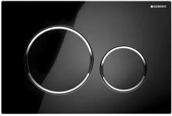 Geberit Sigma20 - Sigma20 vezérlőgomb, fekete / króm fényes, 115.882. KM. 1 (115.882.KM.1)