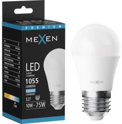 Mexen Nova, LED izzó E27, G45, 10W, hideg - 6500K, 1055 lm - L101-E27-1065-01 (L101-E27-1065-01)