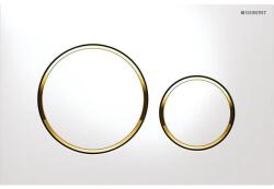 Geberit Sigma20 - Sigma20 vezérlőgomb, fehér / arany, 115.882. KK. 1 (115.882.KK.1)