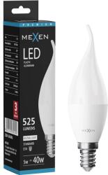 Mexen Nova, LED lángizzó E14, C37, 5W, Meleg - 3000K, 525 lm - L106-E14-0530-01 (L106-E14-0540-01)