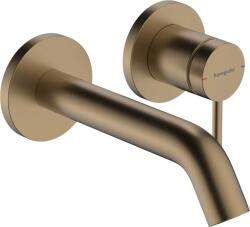 Hansgrohe Tecturis S, EcoSmart+ rejtett karos mosdócsaptelep 165 mm-es kifolyóval, szálcsiszolt bronz, HAN-73350140 (HAN-73350140)