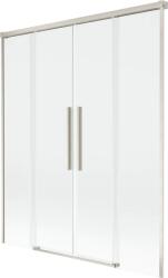 Mexen Rox, kétszárnyú tolóajtós kádparaván 160 x 150 cm, 8 mm-es átlátszó üveg, acélprofil, 8C9-160-002-97-00 (8C9-160-002-97-00)