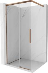 Mexen Rox, zuhanyfal 75 x 200 cm, 8 mm-es átlátszó üveg, rozéarany profil, 8C2-075-003-60-00 (8C2-075-003-60-00)