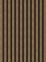 Mexen Lam-F, akusztikus fali lécek 275 × 30 cm, 8 mm-es filc hátlap, műszaki furnér, natúr diófa, S105-275307-3015-016 (S105-275307-3015-016)