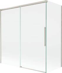 Mexen Rox, kétszárnyú tolóajtós kádparaván 150 + 70 x 150 cm, 8 mm-es átlátszó üveg, acélprofil, 8C9-150-070-97-00 (8C9-150-070-97-00)