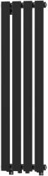 Gamma Vertical, fűtőszál 1100x296 mm, 368W, matt fekete, GMA-VERT-1100296-BK (GMA-VERT-1100296-BK)