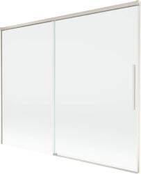 Mexen Rox, kétszárnyú tolóajtós kádparaván 190 x 150 cm, 8 mm-es átlátszó üveg, acélprofil, 8C9-190-001-97-00 (8C9-190-001-97-00)