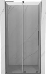 Mexen Velar L, tolózuhanyajtó nyitáshoz 90 cm, 8 mm átlátszó üveg, polírozott grafit, 871-090-003-01-95 (871-090-003-01-95)