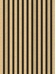 Mexen Lam-F, akusztikus fali lécek 275 × 30 cm, 8 mm-es filc hátlap, műszaki furnér, natúr bambusz, S105-275307-3015-011 (S105-275307-3015-011)