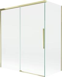 Mexen Rox, kétszárnyú tolóajtós kádparaván 140 + 70 x 150 cm, 8 mm-es átlátszó üveg, arany fényes profil, 8C9-140-070-50-00 (8C9-140-070-50-00)