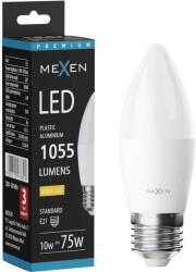 Mexen Nova, LED izzó E27, C37, 10W, Meleg - 3000K, 1055 lm - L102-E27-1030-01 (L102-E27-1030-01)