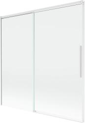 Mexen Rox, kétszárnyú tolóajtós kádparaván 160 x 150 cm, 8 mm-es átlátszó üveg, fehér profil, 8C9-160-001-20-00 (8C9-160-001-20-00)
