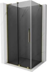 Mexen Velar L, zuhanykabin tolóajtóval 120 x 70 cm, 8mm szürke üveg, arany fényes, 871-120-070-43-50 (871-120-070-43-50)
