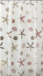 BISK Erga Peva, zuhanyfüggöny 180x200cm, poliészter, fehér-tenger mintás, ERG-06027 (ERG-06027)