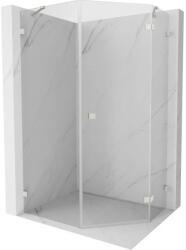 Mexen Lunar, ötszögletű zuhanykabin jobbra dőléssel 80 x 90 cm, 8 mm átlátszó üveg, acél profil, 831-080P-090L-97-00-P (831-080P-090L-97-00-P)