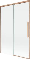 Mexen Rox, kétszárnyú tolóajtós kádparaván 120 x 150 cm, 8 mm-es átlátszó üveg, matt réz profil, 8C9-120-001-65-00 (8C9-120-001-65-00)