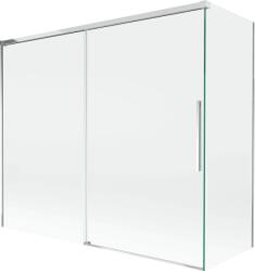 Mexen Rox, kétszárnyú tolóajtós kádparaván 180 + 80 x 150 cm, 8 mm-es átlátszó üveg, króm profil, 8C9-180-080-01-00 (8C9-180-080-01-00)