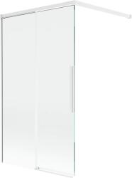 Mexen Rox, kétszárnyú tolóajtós kádparaván 100 x 150 cm, 8 mm-es átlátszó üveg, fehér profil, 8C9-100-003-20-00 (8C9-100-003-20-00)