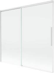 Mexen Rox, kétszárnyú tolóajtós kádparaván 170 x 150 cm, 8 mm-es átlátszó üveg, fehér profil, 8C9-170-001-20-00 (8C9-170-001-20-00)