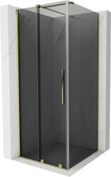 Mexen Velar, zuhanykabin tolóajtóval 120 x 120 cm, 8mm szürke üveg, arany fényes, 871-120-120-41-50 (871-120-120-41-50)