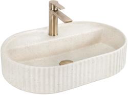 Rea Marcela Vanilla, pultra szerelhető mosdó 600×370×135 mm, matt bézs, REA-U3520 (REA-U3520)