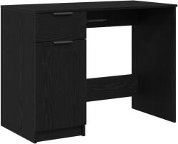 vidaXL Fekete Tölgy Íróasztal - 100x50x75 cm - Mérnöki Fából