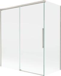 Mexen Rox, kétszárnyú tolóajtós kádparaván 140 + 70 x 150 cm, 8 mm-es átlátszó üveg, acélprofil, 8C9-140-070-97-00 (8C9-140-070-97-00)