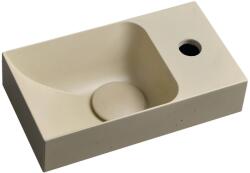 SAPHO Sapho, PICCOLINO beton mosdó 30, 8x17cm, csaptelep jobb oldalon, matt sárga, PK30522 (PK30522)