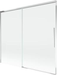 Mexen Rox, kétszárnyú tolóajtós kádparaván 180 x 150 cm, 8 mm-es átlátszó üveg, króm profil, 8C9-180-001-01-00 (8C9-180-001-01-00)