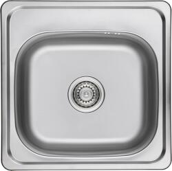 Kuchinox Standard, 1 rekeszes rozsdamentes mosogató 475x475x180 mm, sima felület, acél, LAV-SKS_010T (LAV-SKS_010T)