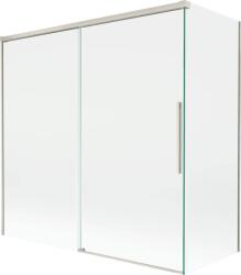 Mexen Rox, kétszárnyú tolóajtós kádparaván 160 + 70 x 150 cm, 8 mm-es átlátszó üveg, acélprofil, 8C9-160-070-97-00 (8C9-160-070-97-00)