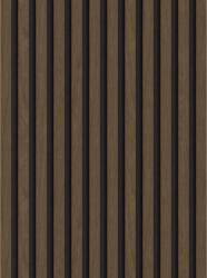 Mexen Lam-F, akusztikus fali lécek 275 × 30 cm, 8 mm-es filc hátlap, műszaki furnér, eszpresszó diófa, S105-275307-3015-019 (S105-275307-3015-019)