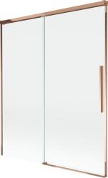 Mexen Rox, kétszárnyú tolóajtós kádparaván 140 x 150 cm, 8 mm-es átlátszó üveg, rozéarany profil, 8C9-140-001-60-00 (8C9-140-001-60-00)