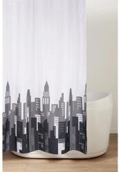 SAPHO Aqualine, Zuhanyfüggöny 180x200cm, poliészter, körök, ZV030 (ZV030)