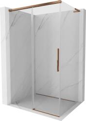 Mexen Rox, L tolóajtós zuhanykabin 120 x 75 cm, 8 mm-es átlátszó üveg, rozéarany profil, 8C2L-120-075-60-00 (8C2L-120-075-60-00)