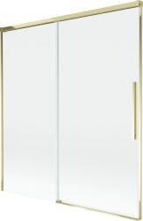 Mexen Rox, kétszárnyú tolóajtós kádparaván 150 x 150 cm, 8 mm-es átlátszó üveg, arany fényes profil, 8C9-150-001-50-00 (8C9-150-001-50-00)
