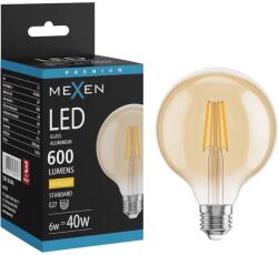 Mexen Vintis, LED izzó E27, G95, 6W, Meleg - 2700K, 600 lm, borostyánszínű - L157-E27-0627-50 (L157-E27-0627-50)