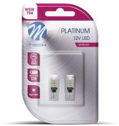 m-tech W5W W2.1x9.5d 20LED, fehér, 2 db (LB801W)